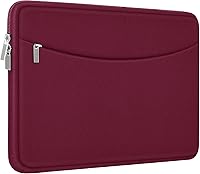 Vista 25 de Funda para laptop de 14 pulgadas, maletín protector a prueba de golpes con bolsillo para accesorios, bolsa portátil para computadora para MacBook