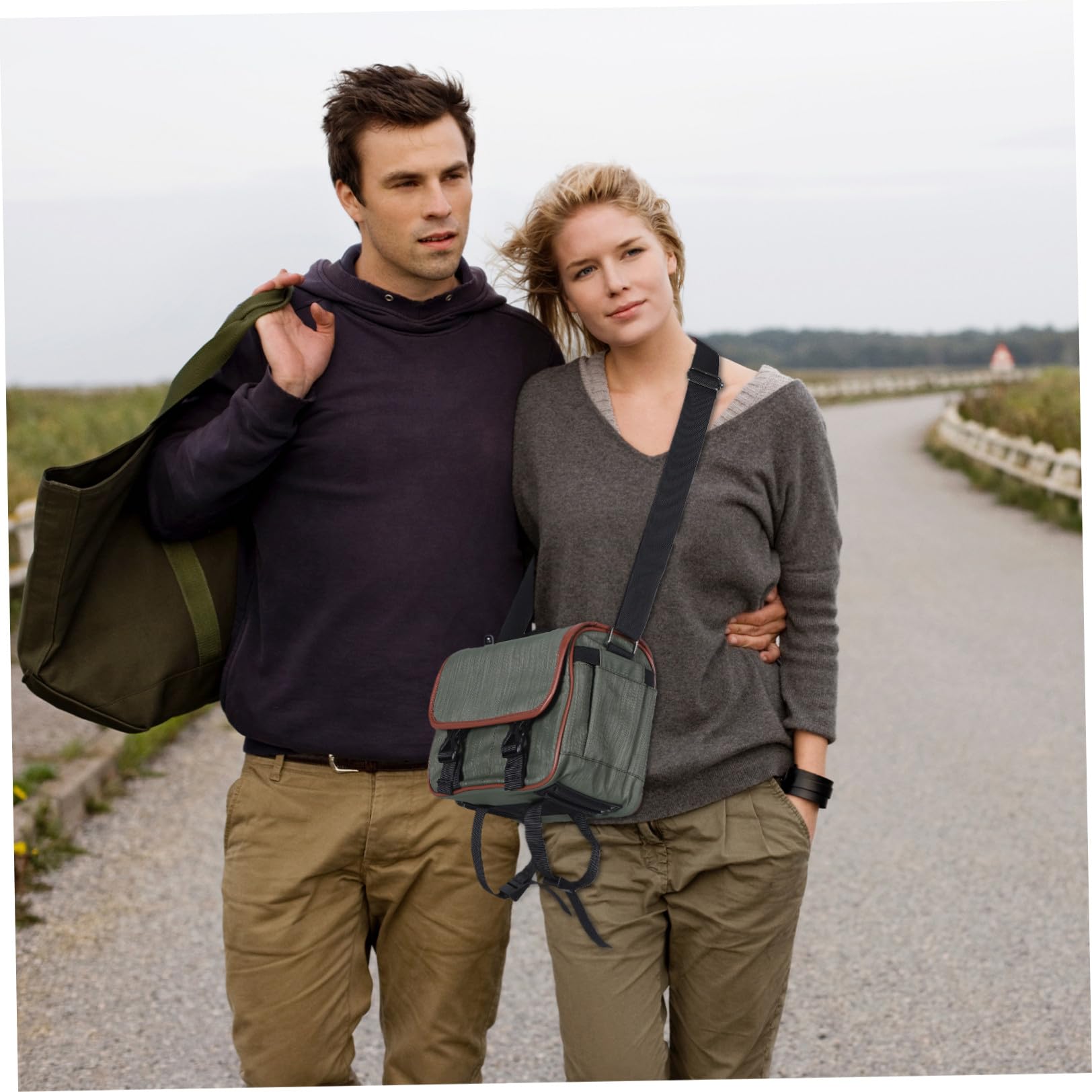 Borsa per Fotocamera, Custodia Macchina Fotografica, Borsa Tracolla a Mano in Nylon, con Scomparti Interni, per Viaggio e Fotografia, per Attrezzatura Fotografica