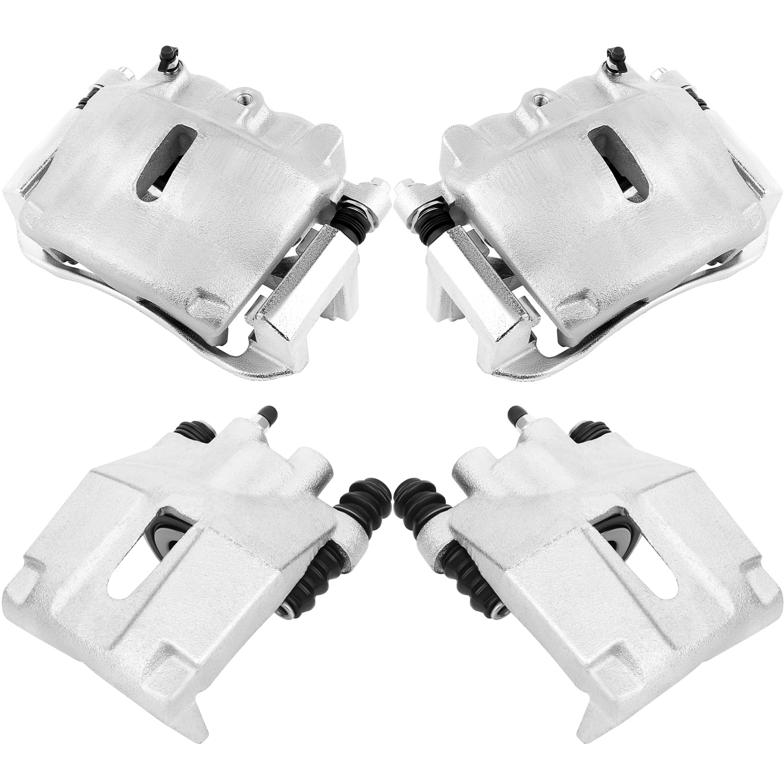 SCITOO Front &amp; Rear Disc Brake Calipers 18-B4975 18-B4974 184859 184858 | Fit For Ford,For Lincoln Models - For F-150 2005-2008,For Mark LT 2006-2008 4PCS With Bracket