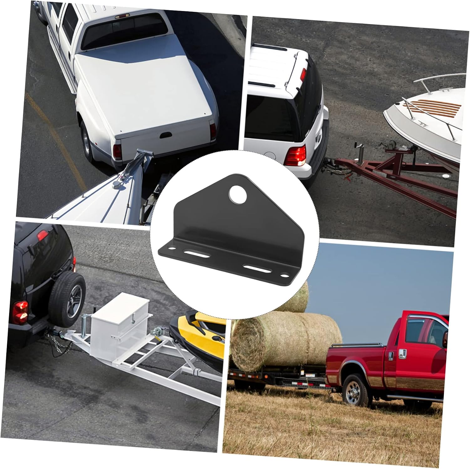 Heavy Duty Mower Trailer Tow Hitch Carbon Steel Bend Plate Lawn Mower Accessories for Zero Turn Trailers Impact Resistant Strong Load Capacity