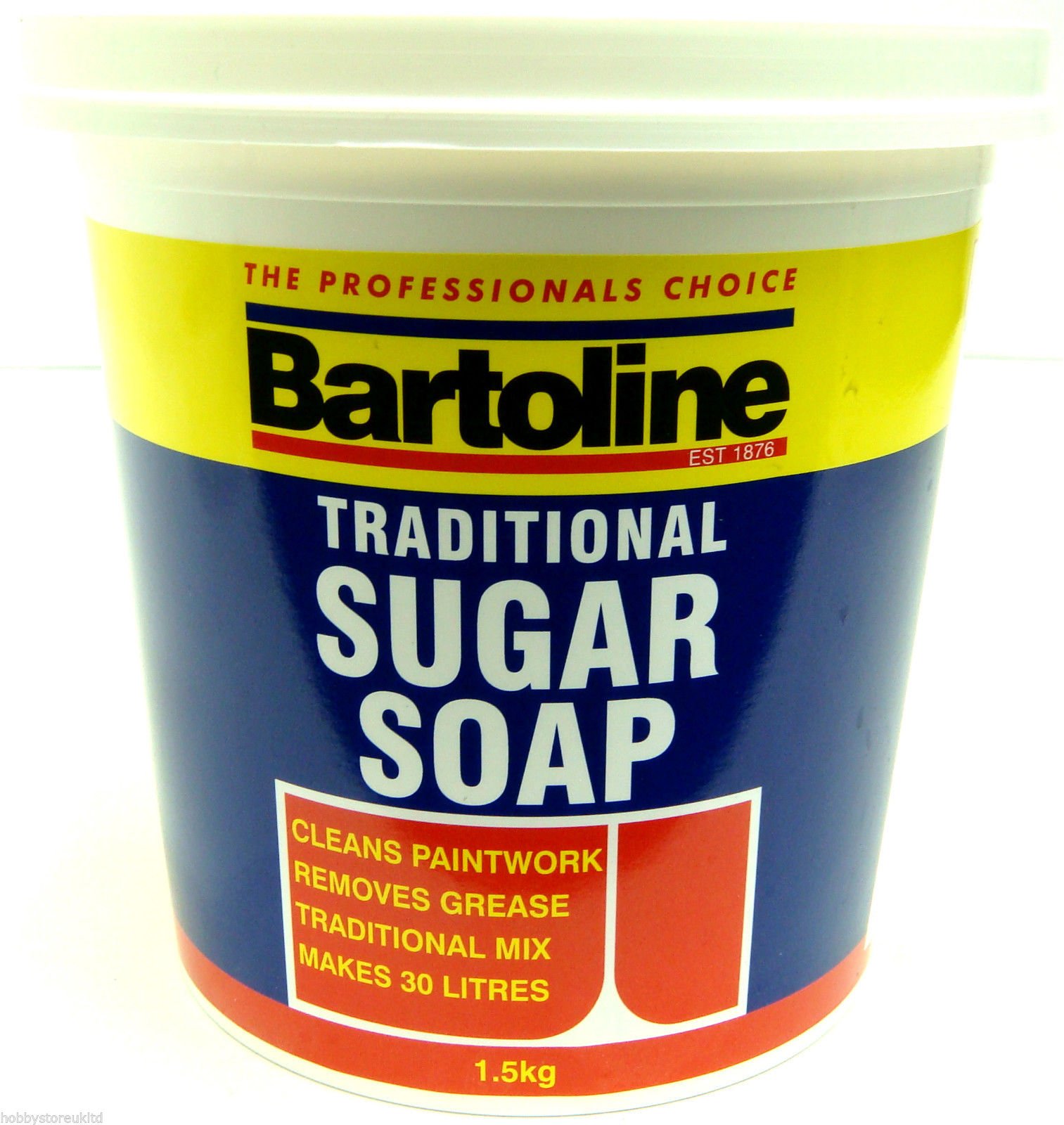 Bartoline Sugar Soap Traditional Sugar Soap Profesional Sugar Soap 1.5kg Tub New