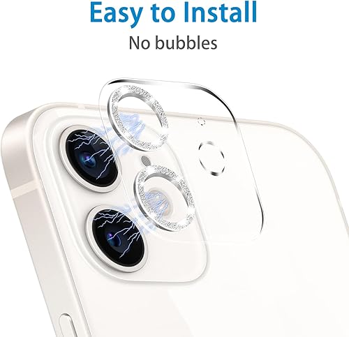 Miniatura 155 de 3 Pack Tempered Glass Camera Lens Protector for iPhone 12 6.1", Ultra HD, 9H Hardness, Anti-Scratch, Case Friendly, Easy to Install