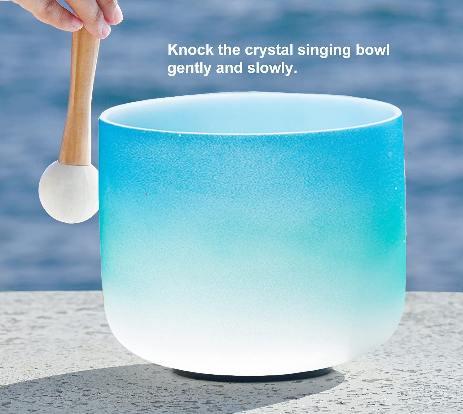 Quarz-Klangschale (C/D/E/F/G/A/B), Mattiert, Für Yoga, Chakra- Und Meditationsübungen, Einzigartiges Geschenk Für Frauen, F-Ton, 30 cm (12 Zoll),C Note-10 INCH