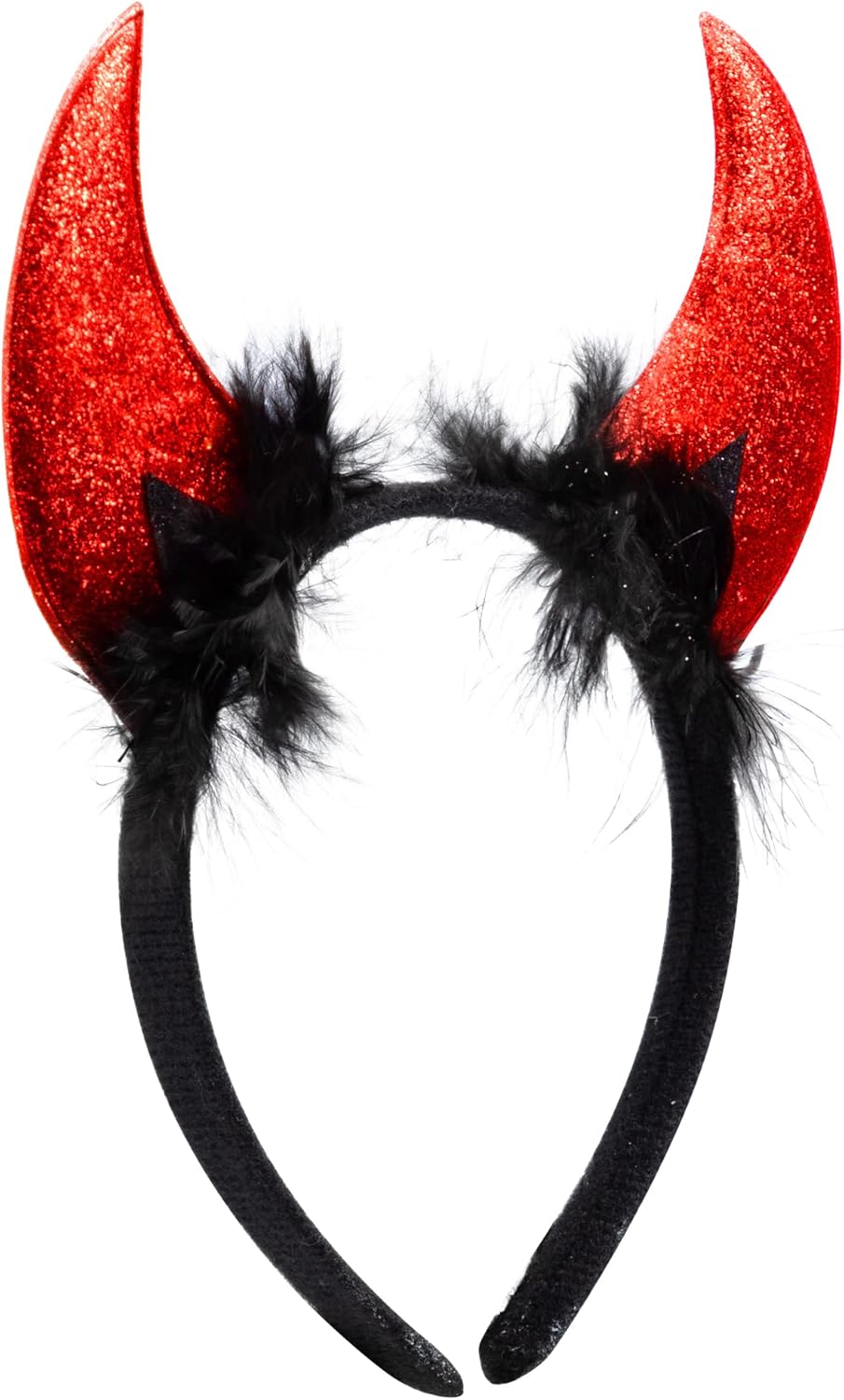 Spooktacular Creations Halloween Devil Horns Headband, Red Headwear Costume Accessories for Kids Girls Women Halloween Party Favors, Cosplay Costume - Image 8
