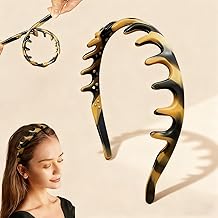 Serre Tête Femme, Silicone Cheveux Bandeau en Forme de Z Fil Métallique Intégré, Antidérapant et élastique, Accessoire Cheveux pour Filles et Femmes, Anti-Pression, pour Maquillage, Rencontres