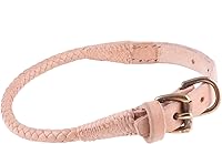 Vista 6 de Alvalley Collar de perro trenzado con hebilla Collar de entrenamiento para perros fuerte y elegante Viene con seis hebras de cuero trenzado a