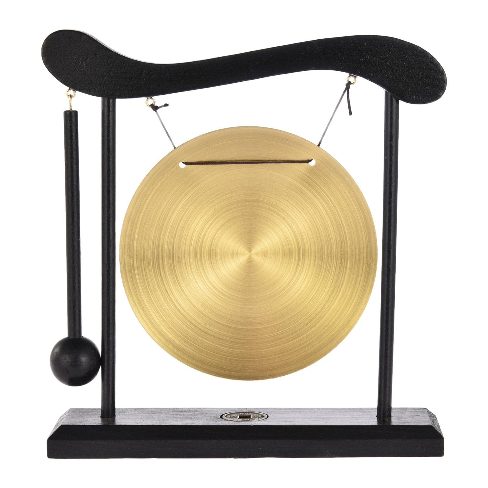 Wind Gong – Gong facile da pulire con martello e supporto, comodo strumento per la guarigione del suono, strumento per la cura del suono, strumento per l'apprendimento orientale, 4,92 in