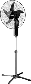 HEPTA WORLD Ventilador de Coluna, Resfriamento, Silencioso, Design Slim para Casa Escritório (PRETO, 220V, 1011)