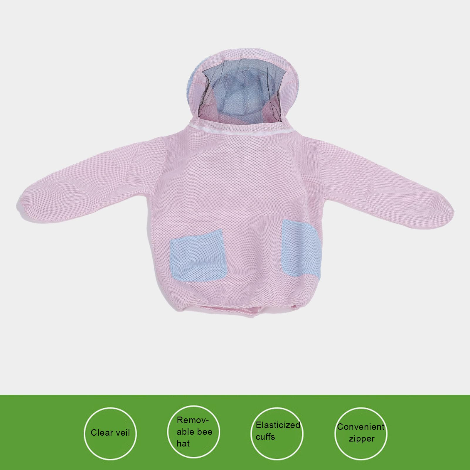 Aramox Imkerjacke, Atmungsaktive Mesh-Baumwolle, Verhindert Stiche mit Schleier, Bequemes Design für Damen