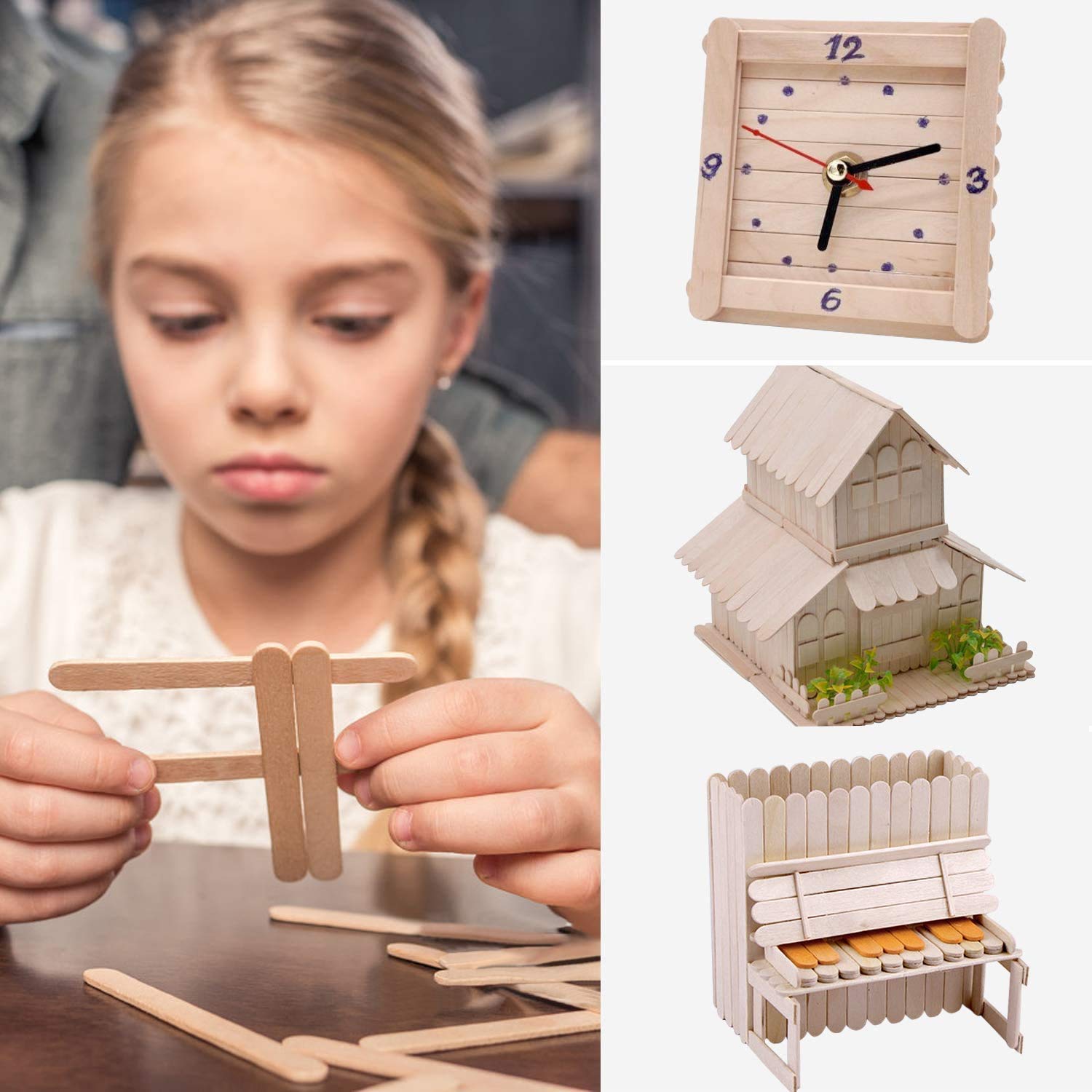 Bâtonnets De Popsicle, éléments En Bois Pour Contenir De La Crème Glacée, Abaisse-langue Pour