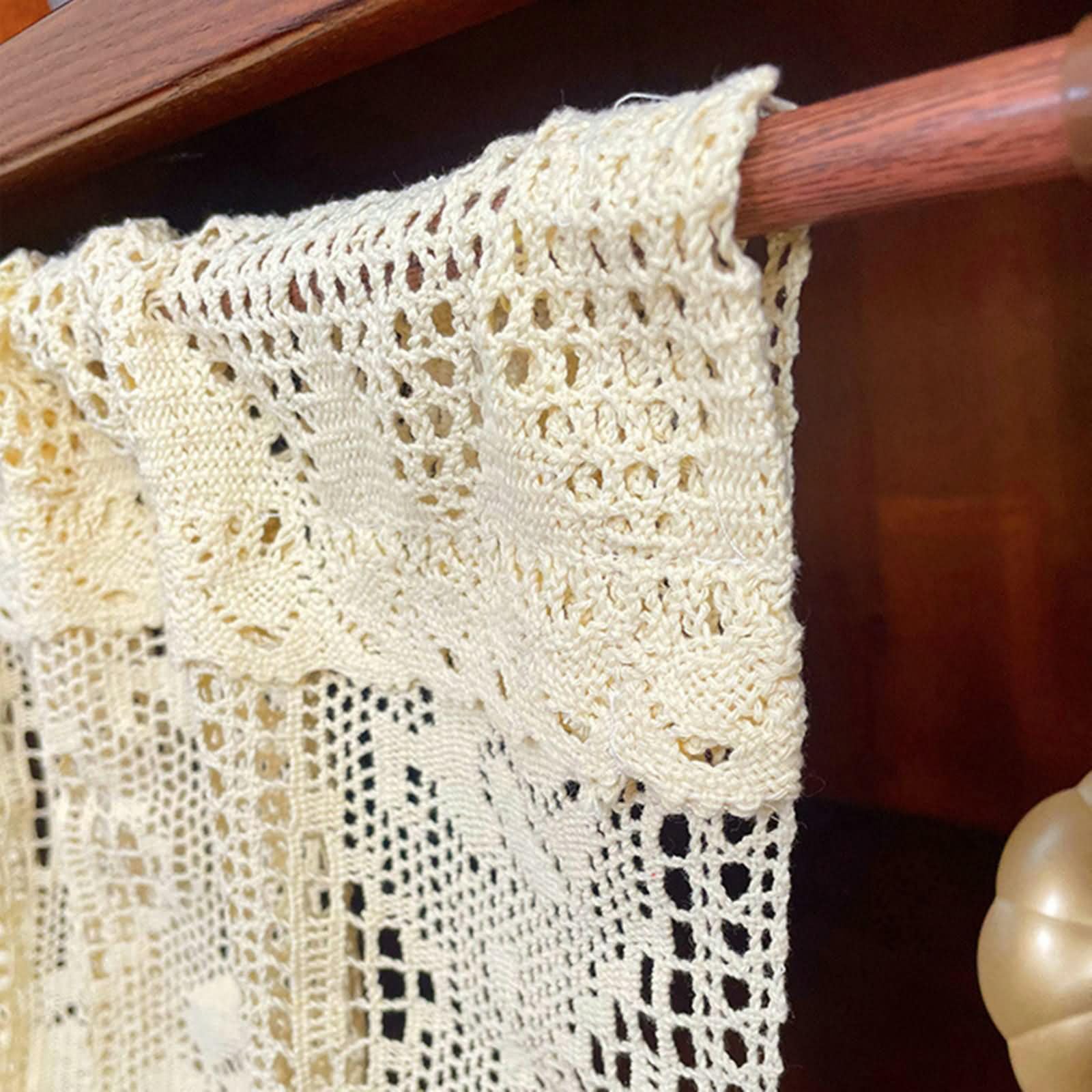 Visillo para ventanas pequeñas, 1 unidad, 120 cm de ancho, bolsillo para barra