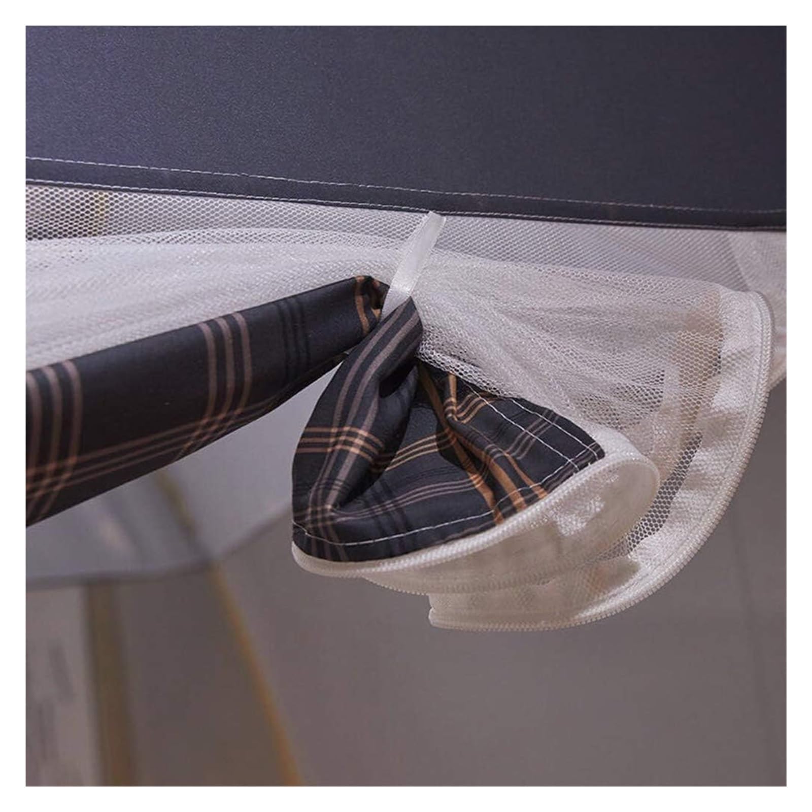 Mosquitera Plegable de Viaje, Mosquitera de Viaje Plegable(B,W 0.4" x L 70.9" (1 Panels))