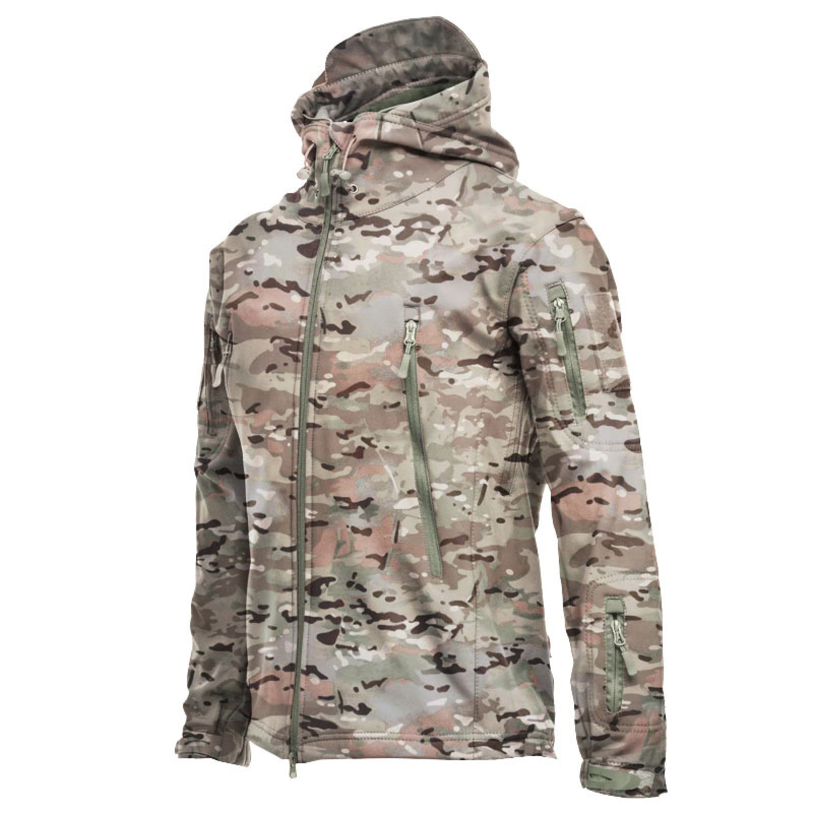 Giacca Da Esterno Impermeabile Soft Shell Giacca Tattica Militare Giacca Da Sci Da Alpinismo Abbigliamento Tattico Da Pesca Da Campeggio Antipioggia,Grigio,l