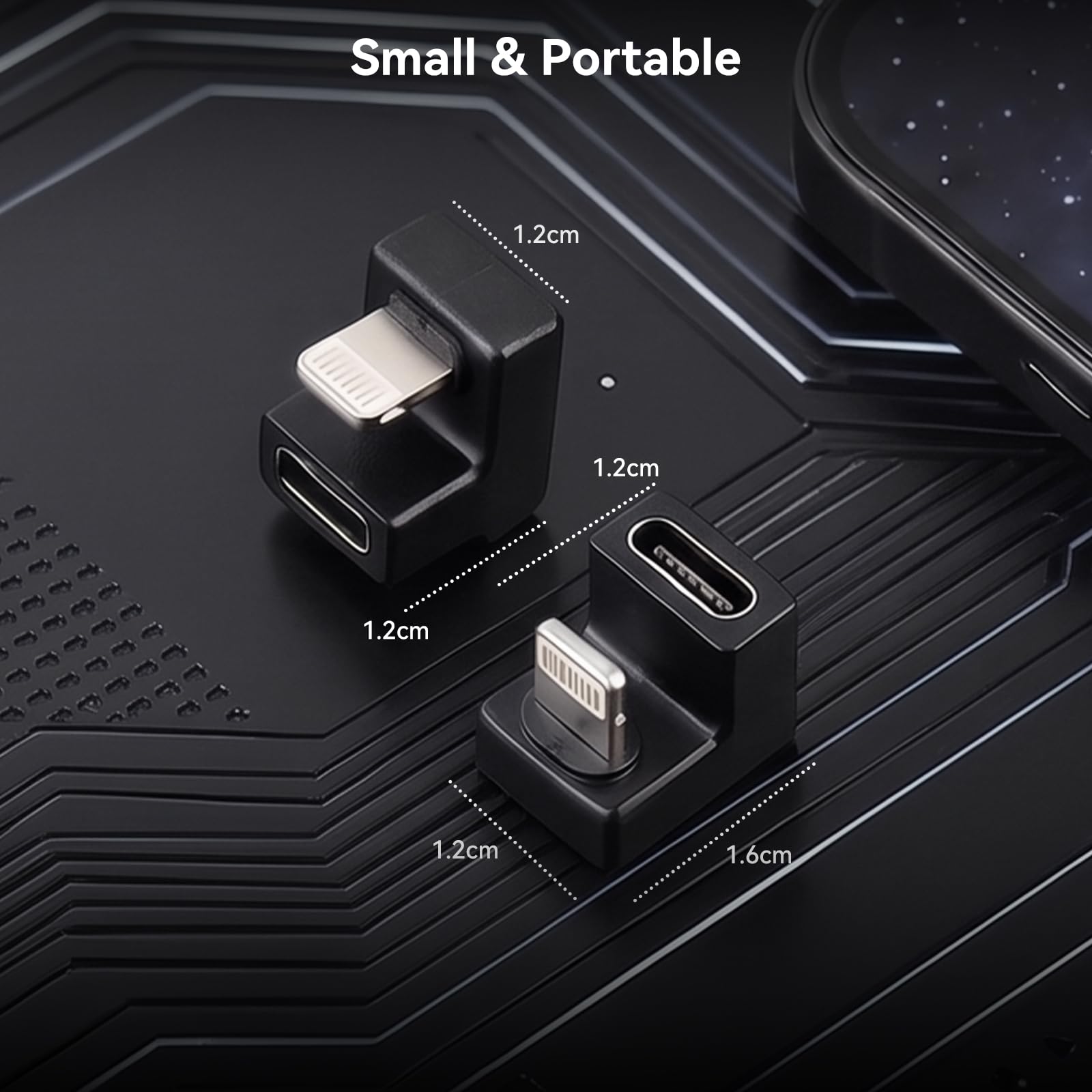 aceyoon 2 sztuki USB C na Lighting wtyczka kątowa, 9 V 2,2 A 180 stopni USB-C kątowy adapter z szybkim ładowaniem 20 W, wtyczka Lighting na gniazdo typu C, przedłużacz w kształcie litery U, adapter