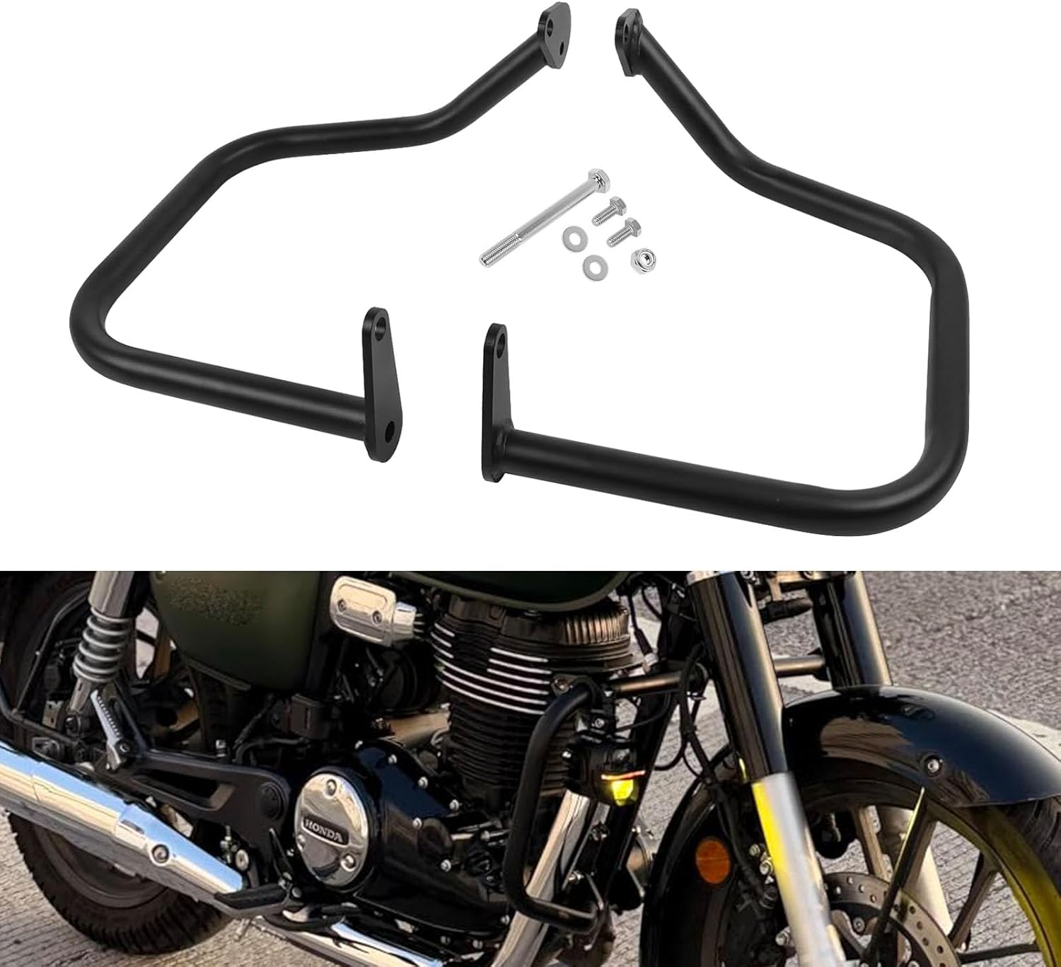 Highway Crash Bar Engine Guard Replacement for Honda CB350 CB350RS 2021 2022 2023 2024 2025 Motorcycle Engine Falling Bumper Protector Guard
