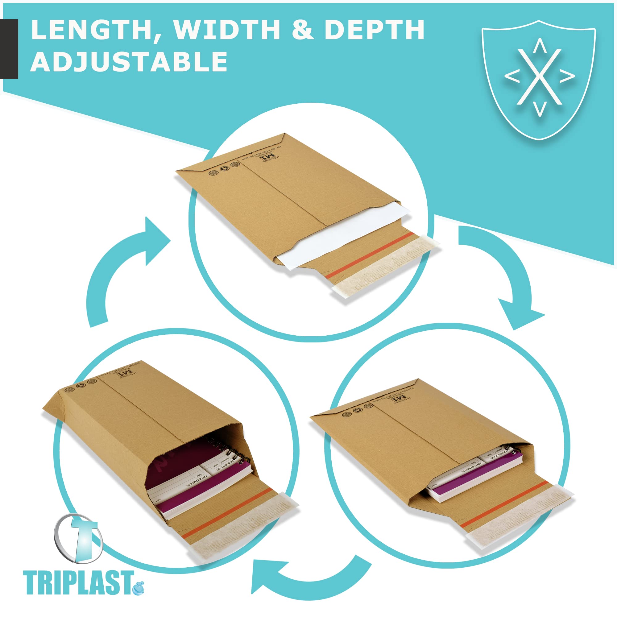 Adjustable Amazon Style Ecommerce Packaging Expandable Envelope Boxes Use As | INDIA - View #9