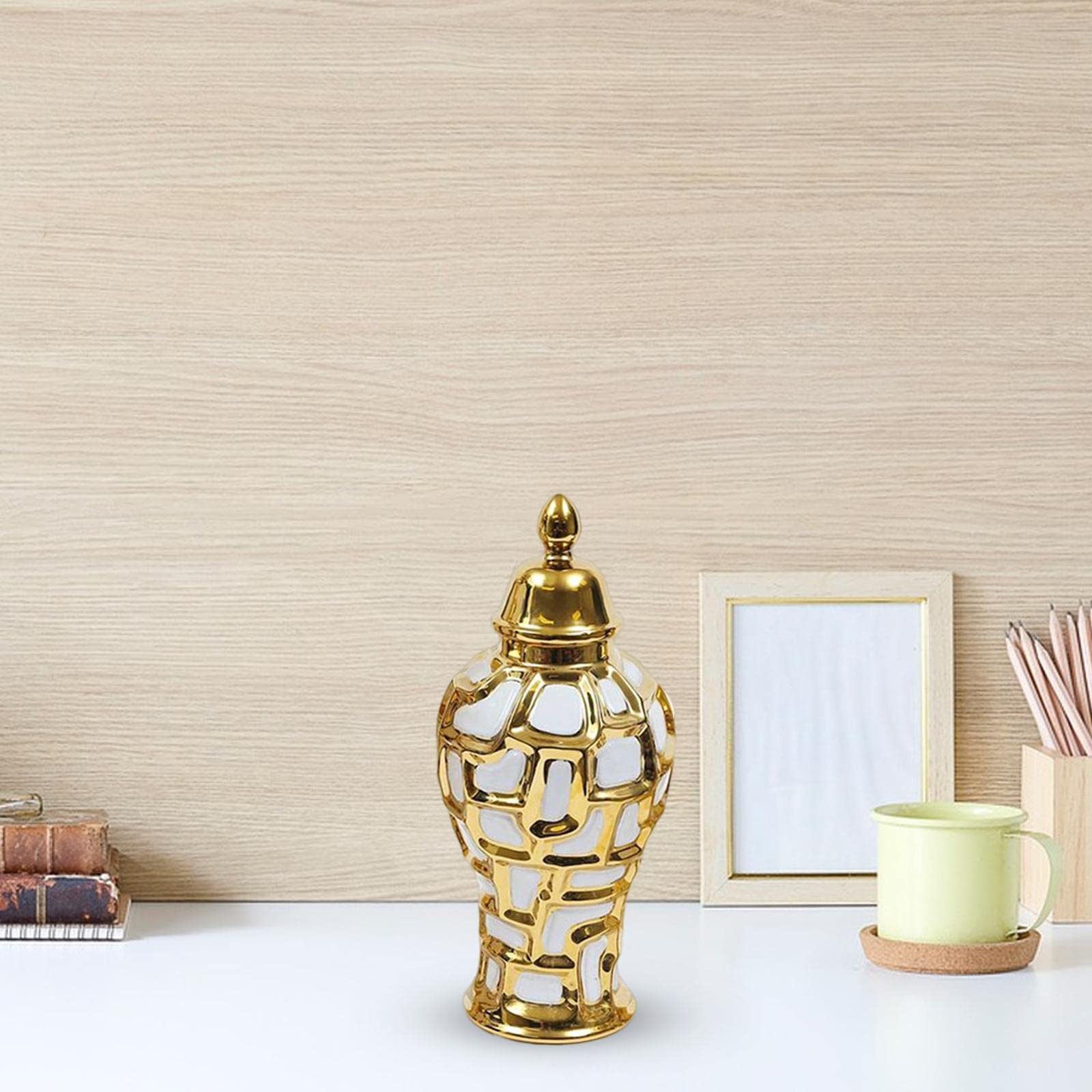 Elegante Barattolo con Coperchio Sicuro, Ideale per Arredare Casa E Ufficio, M