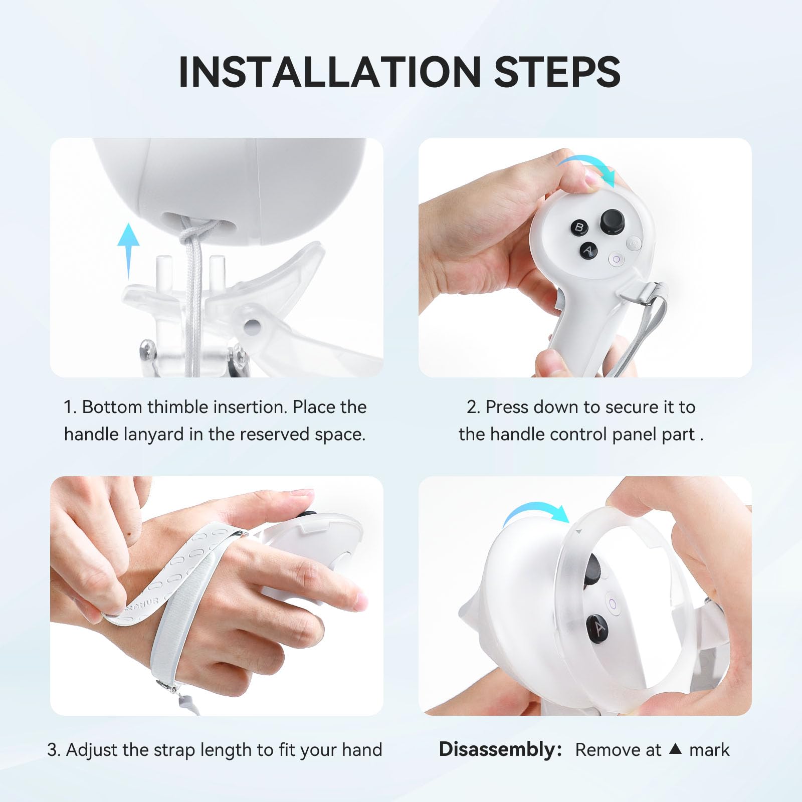 SHEAWA Adjustable Handle Grip Cover Controller Cover with Hand Strap for Pico 4 Ultra Handle Accessories