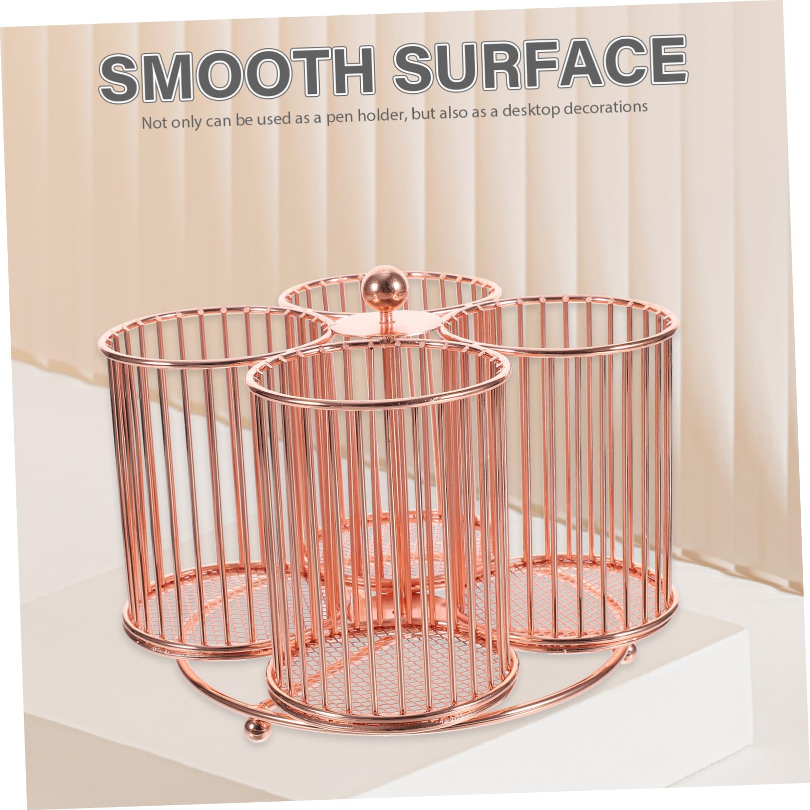 Caja De Papelería Giratoria Organizador De Maquillaje Portapinceles Escritorio Ordenado Vaso Para Bolígrafos