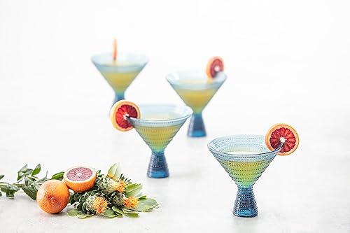 Miniatura 10 de Fortessa Jupiter - Vaso de hobnail con cuentas, 11.5 onzas (juego de 4), iridiscente