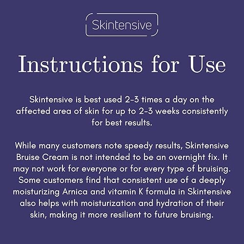 Miniatura 7 de SKINTENSIVE Crema de moretones de árnica para piel fina, hidratante, vitamina K C y E, renovación de la piel, 1 oz (paquete de 2)
