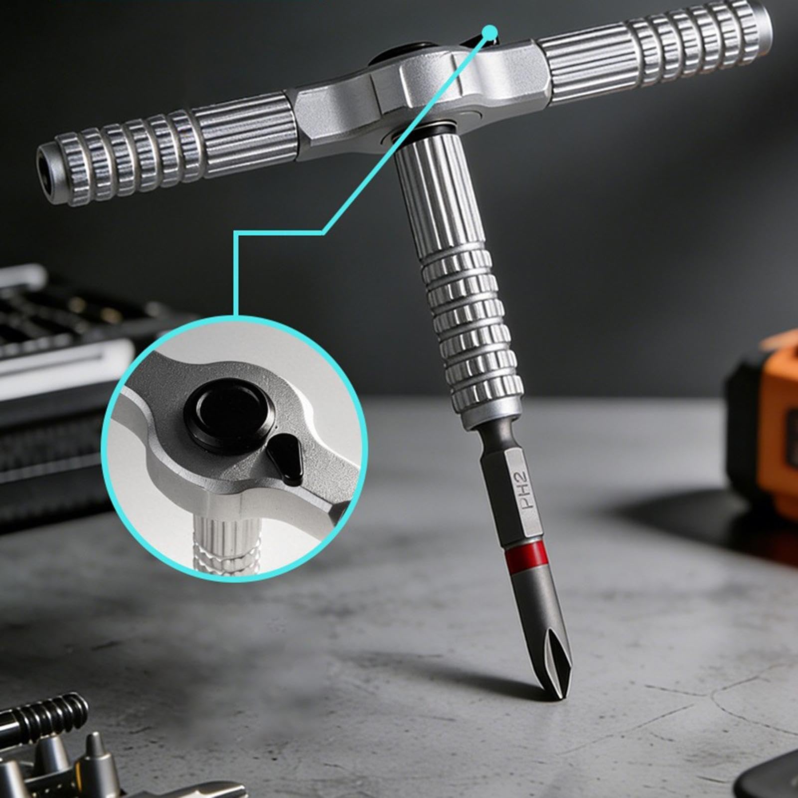Set di cacciaviti a cricchetto 60 in 1 con chiave magnetica rimovibile | Set di cacciaviti a cricchetto per riparazione elettricista HVAC Tech Meccanico Automotive Casa