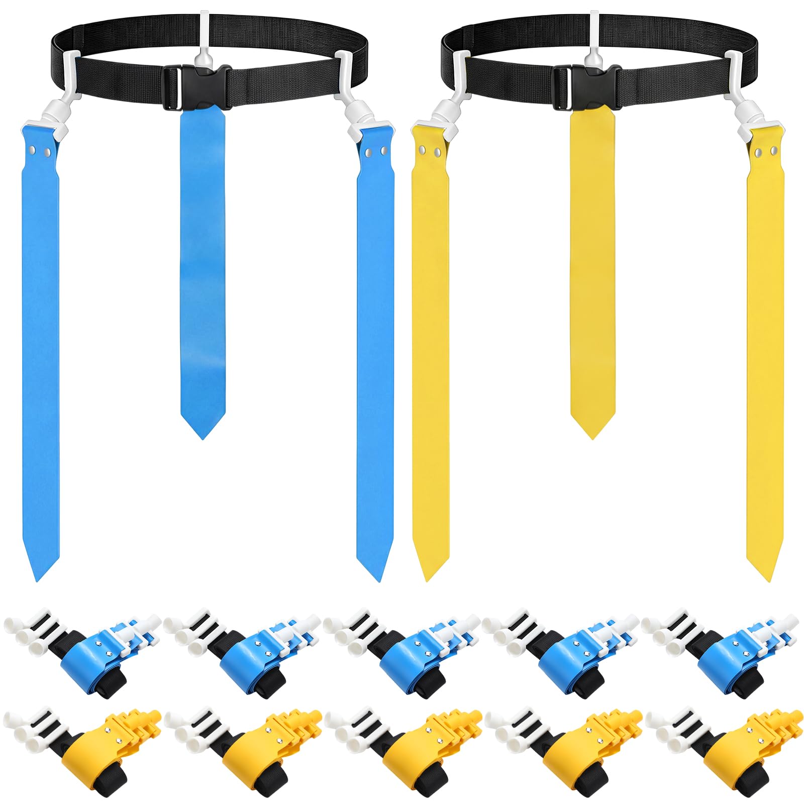 Hungdao 10/12 Players Flag Football Belts and Flags