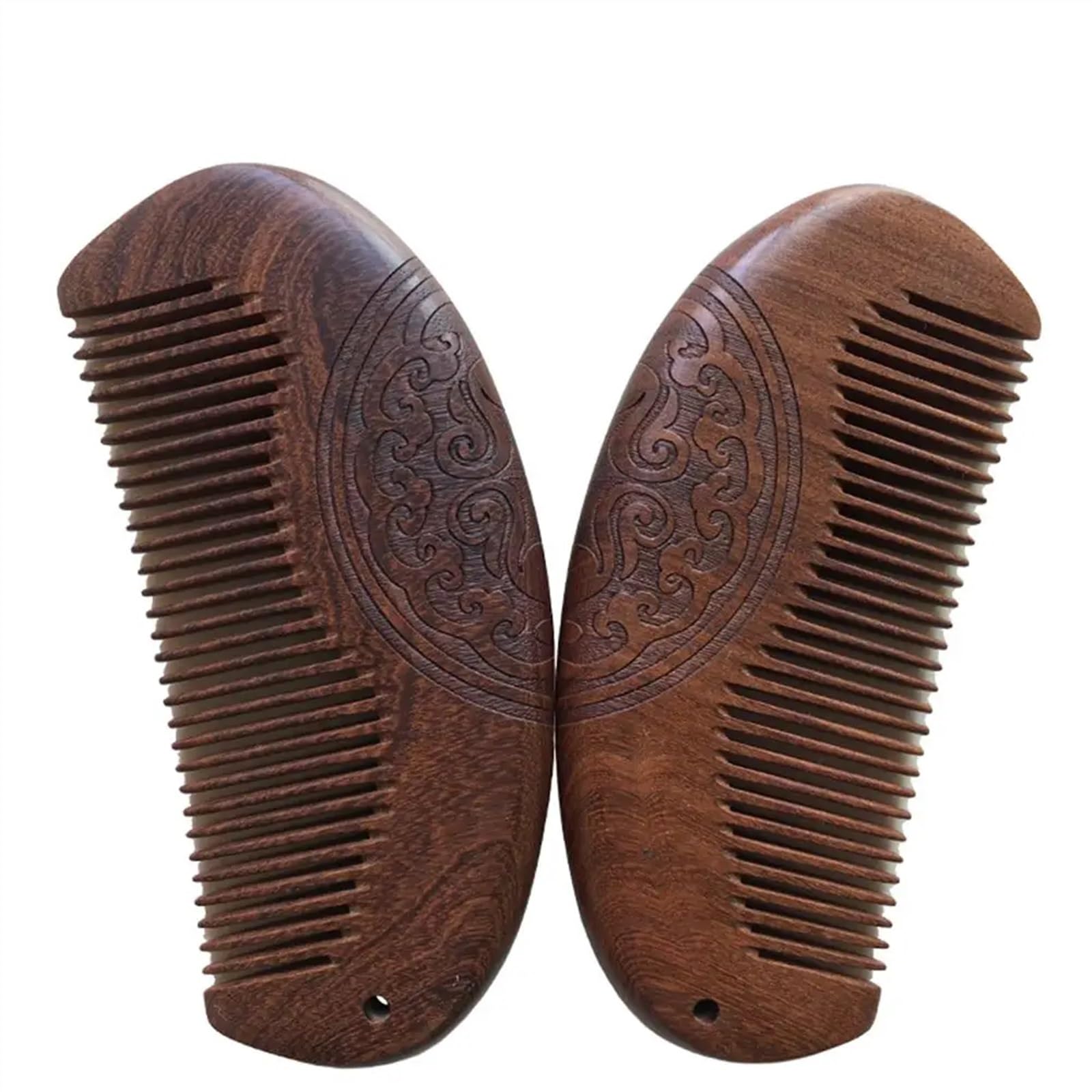 Vintage Sandelholz Antistatische Haarbürste Haarstyling Holz Haarkamm Kopfhaut Massage Bartpflege