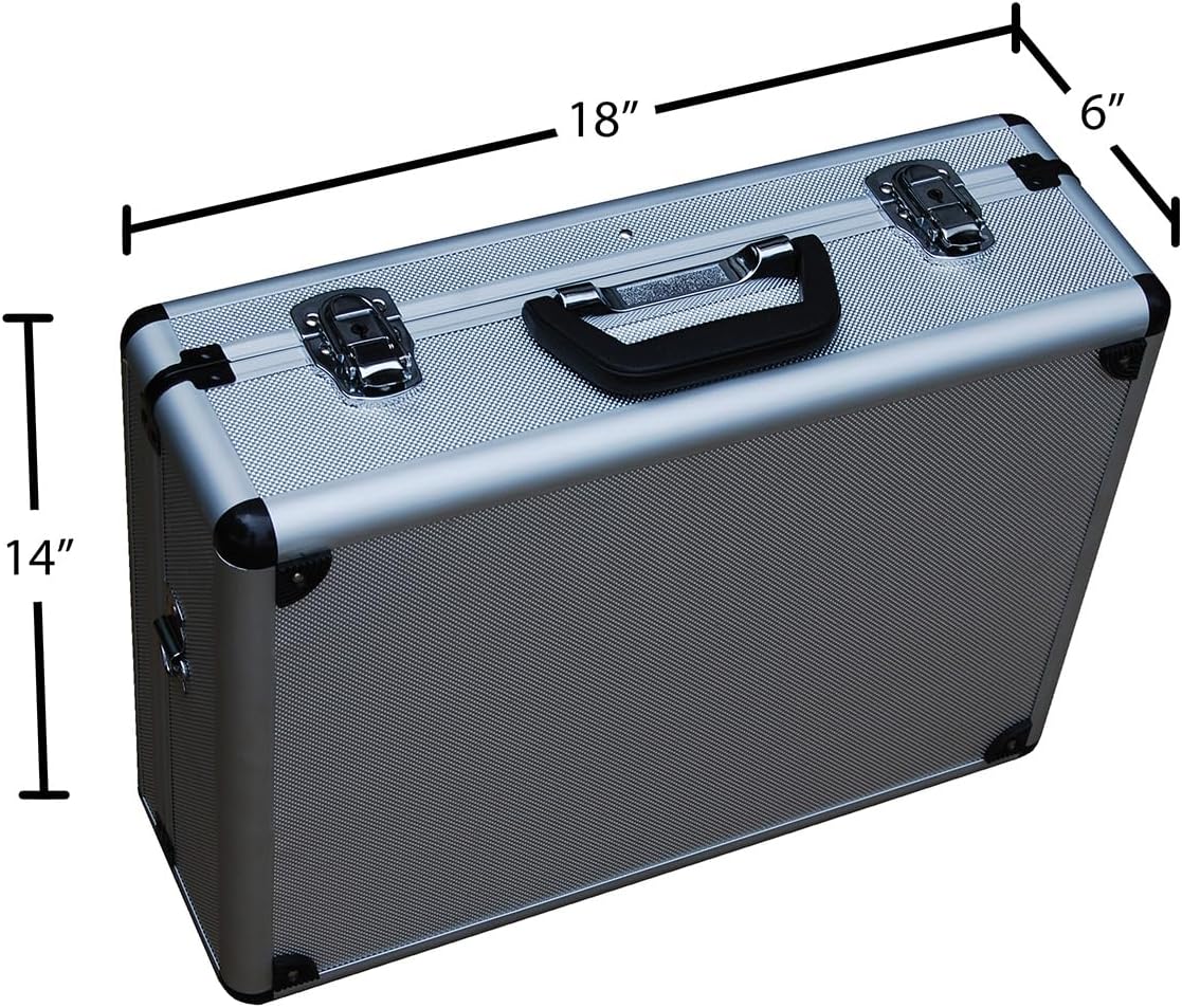Vestil CASE-1814 Aluminum Carrying Case 18 In. x 14 In. Silver