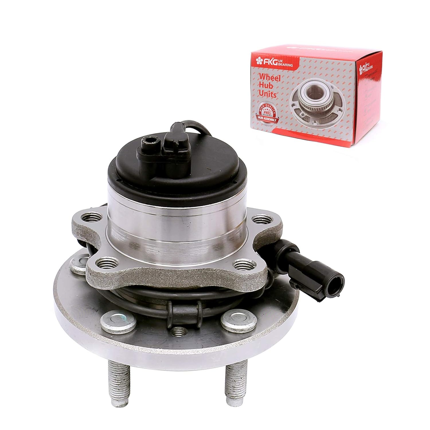 FKG 513214 Front Wheel Bearing Hub Assembly for 04-12 Chevy Malibu, 05-10 Pontiac G6, 07-09 Saturn Aura, 08-10 Chevy Cobalt HHR SS ONLY