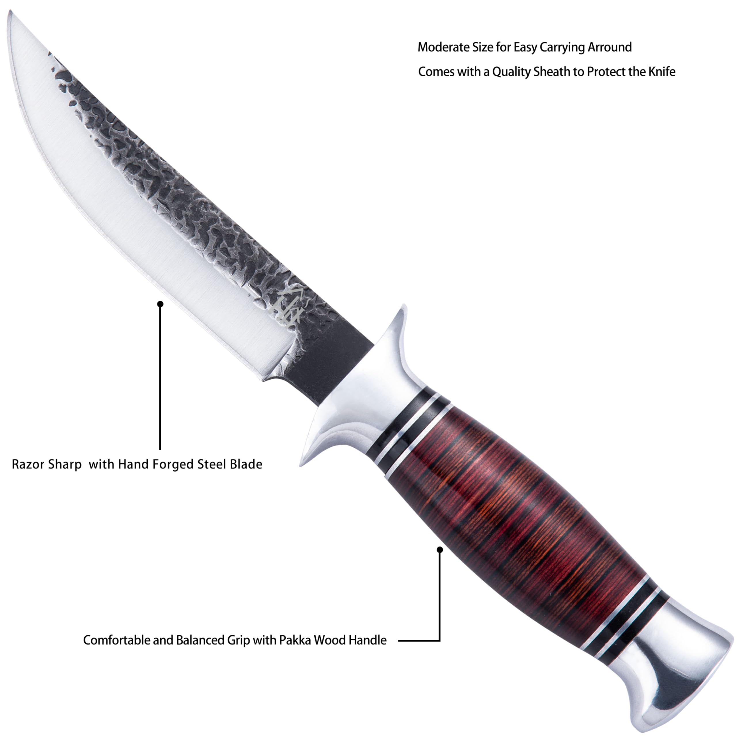 Perkin Coltello da Caccia con Guaina 4400