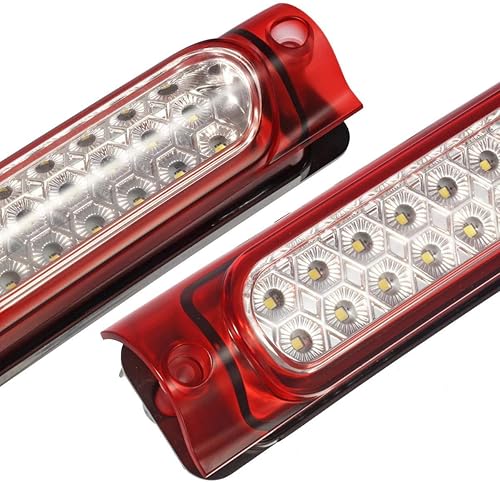 Miniatura 4 de Partsam Barra de luz de freno LED de 3 montaje de alto soporte para F150 97-04 parte superior trasera de techo de cabina central de montaje tercera