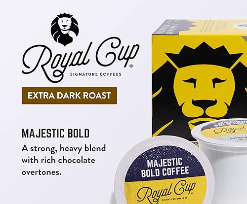 Miniatura 2 de ROYAL CUP SIGNATURE Café Majestic Bold Cápsulas de una sola porción de tostado extra oscuro, paquete de 24
