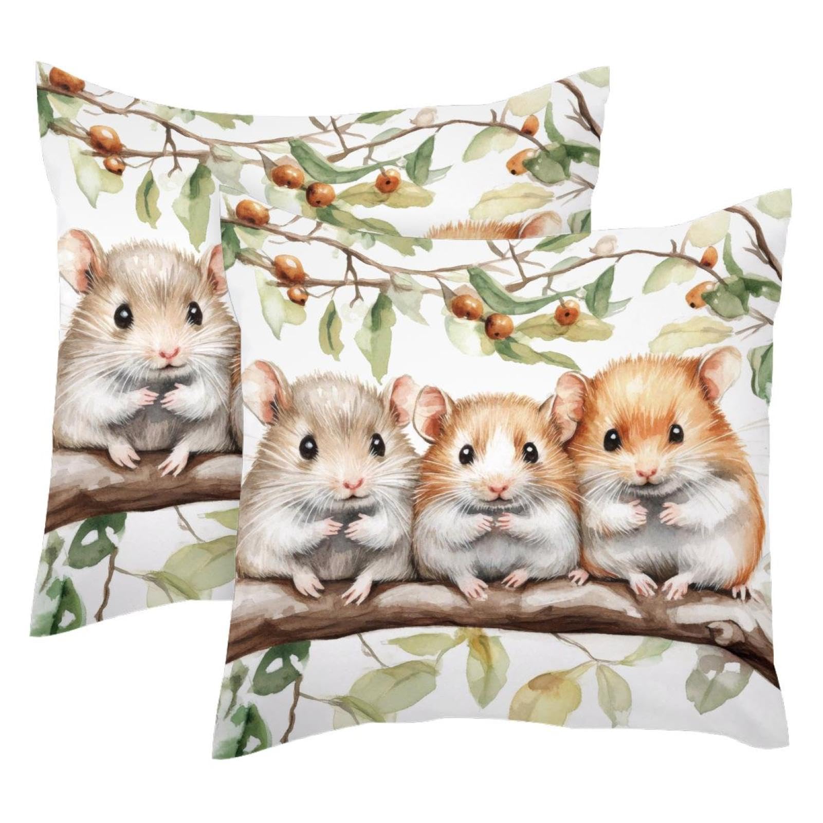 Housse de coussin velours 50x50 protège coussin lavable hamsters