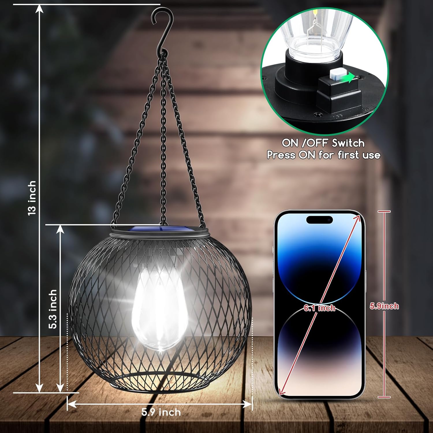 UBright Solar Table Lamp+Solar Lantern