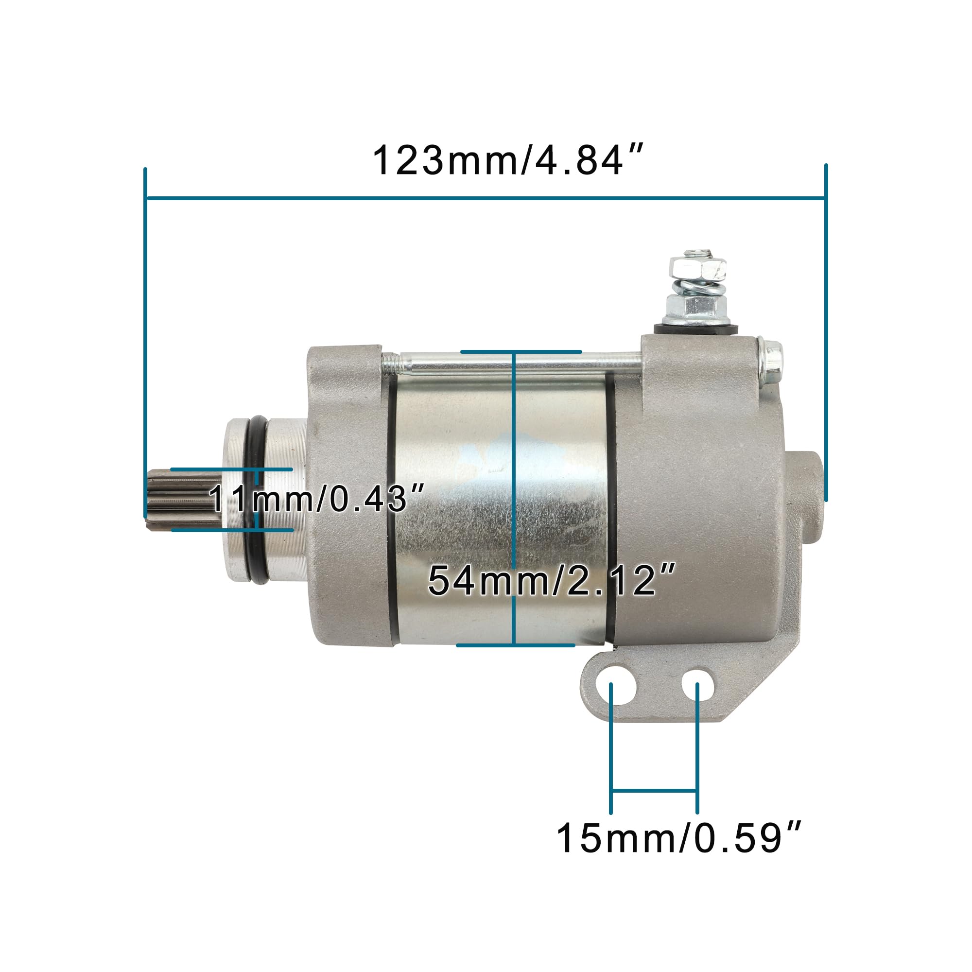 GOOFIT 12v 9T Motor de Arranque Reemplazo para 250XC-W 2008-2016 300 EXC Six Days 2009-2016 Freeride 250R 2014-2017 200 XC-W 2013-2016 OEM:94078610 55140001000 410-54153 41054153 19091N SMU0505 SM16