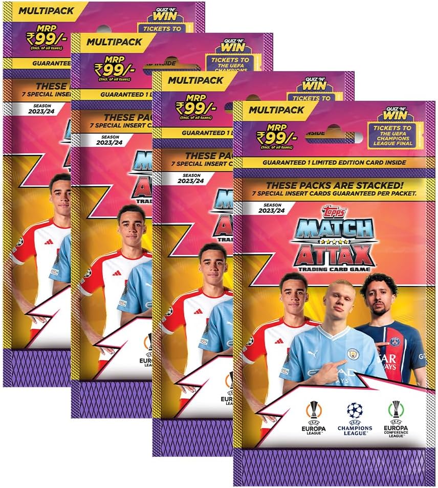 Buy Topps Cricket Attax Trading Card Game 2017/18 125 Packets Online at Low Prices in India
