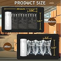 Vista 5 de Almohadas de aire para envío, bolsas de aire inflables para embalaje, 3.54 x 5.9 pulgadas, bolsillos de aire para embalaje de suministros