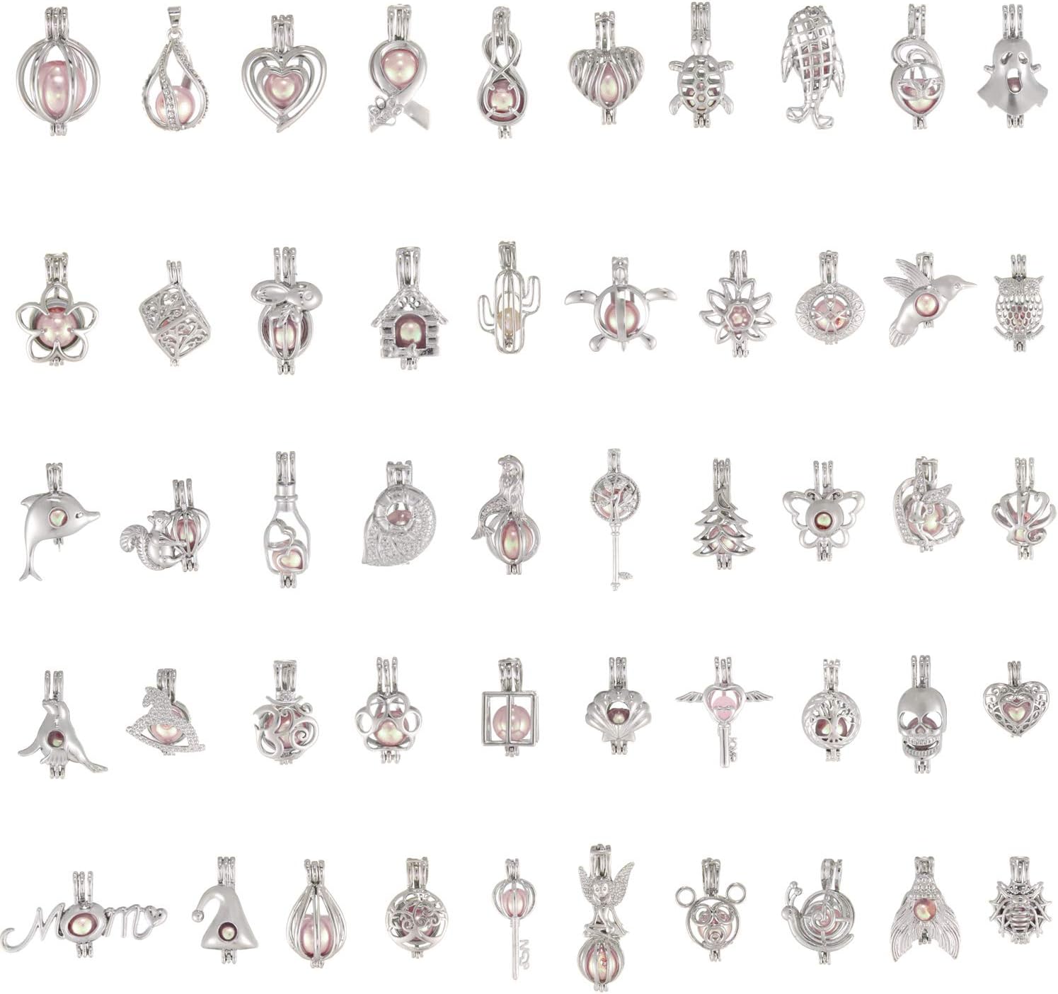 20pcs Mixed Pearl Holder Cage Charms for Jewelry Kenya Ubuy