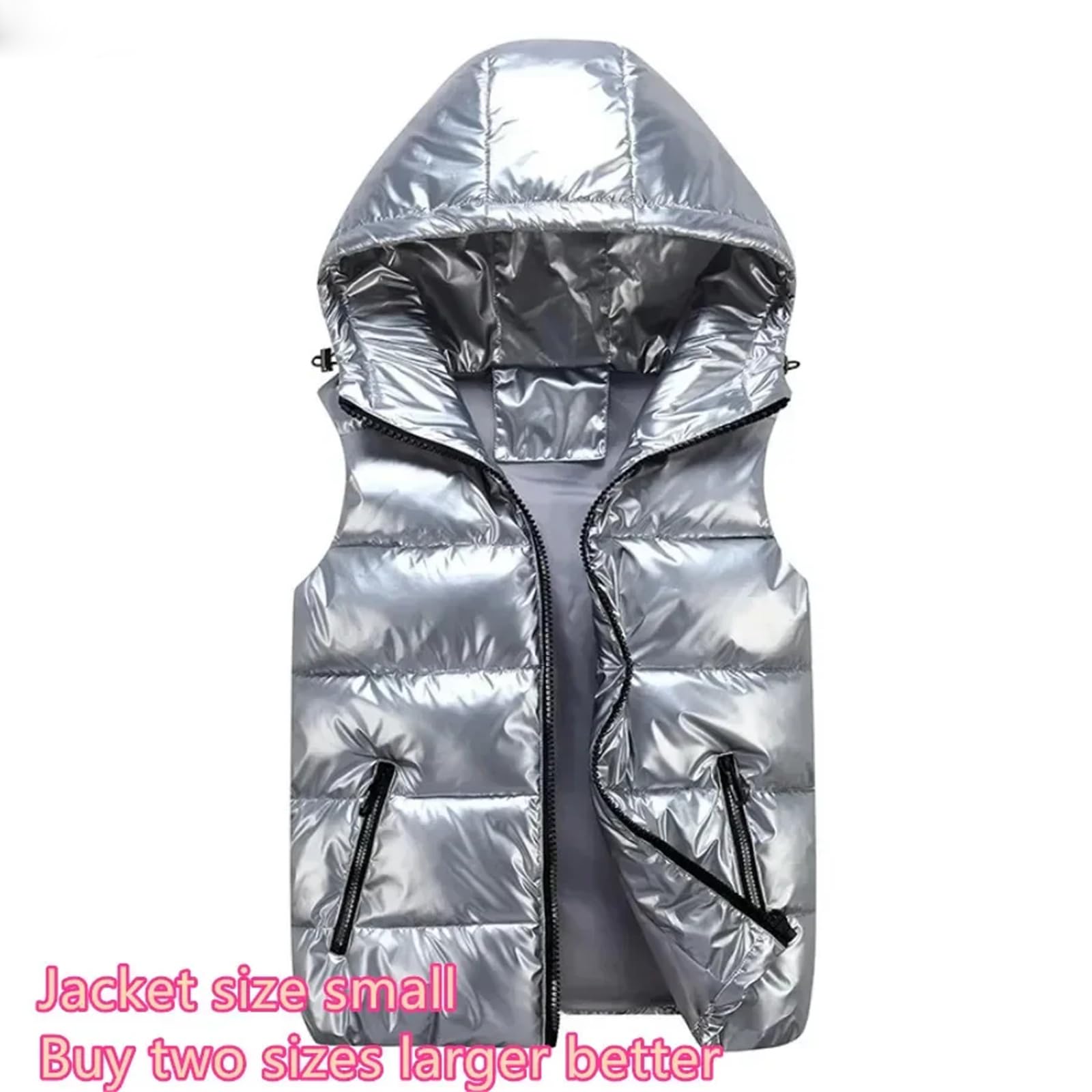 Mkjuuior Gilet da uomo con cappuccio impermeabile design coppia piumino cotone leggero casual gilet