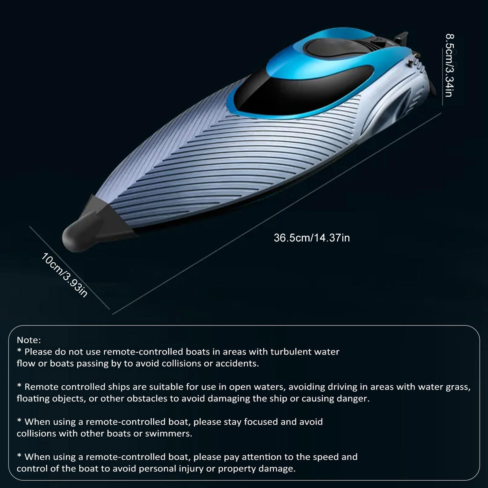Ferngesteuertes Boot, 2,4 G 45 Km/h Hochgeschwindigkeits-RC-Schnellboot mit Kenter-Reset und LED-Licht, Elektroboot für und, 2 Batterien, Silber (Batterie)
