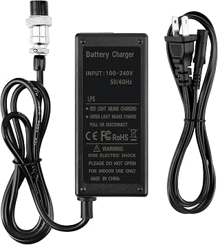 24V 2A AC/DC Adapter Charger Compatible with Bike Quad Moped Electric Scooter Razor E100S E200 E300 X250 Power Supply Cord
