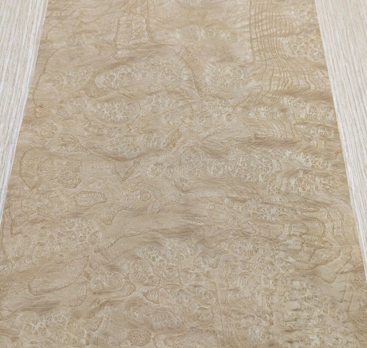 Ash White Burl Wood Veneer 10" x 17" raw no Backing 1/42" Thickness A+ Grade