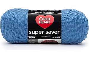 Exceptional Value and Versatility: Red Heart Super Saver Yarn in Vibrant Delft Blue
