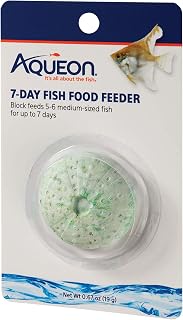 Aqueon 7-Day Vacation Feeder: Slow-Release Tropical Fish Food Blocks - Feeds 5-6 Fish Up to 7 Days