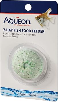 Aqueon 7 Day Vacation Feeder Slow- Release Fish Food for Tropical Fish - 1 Pack