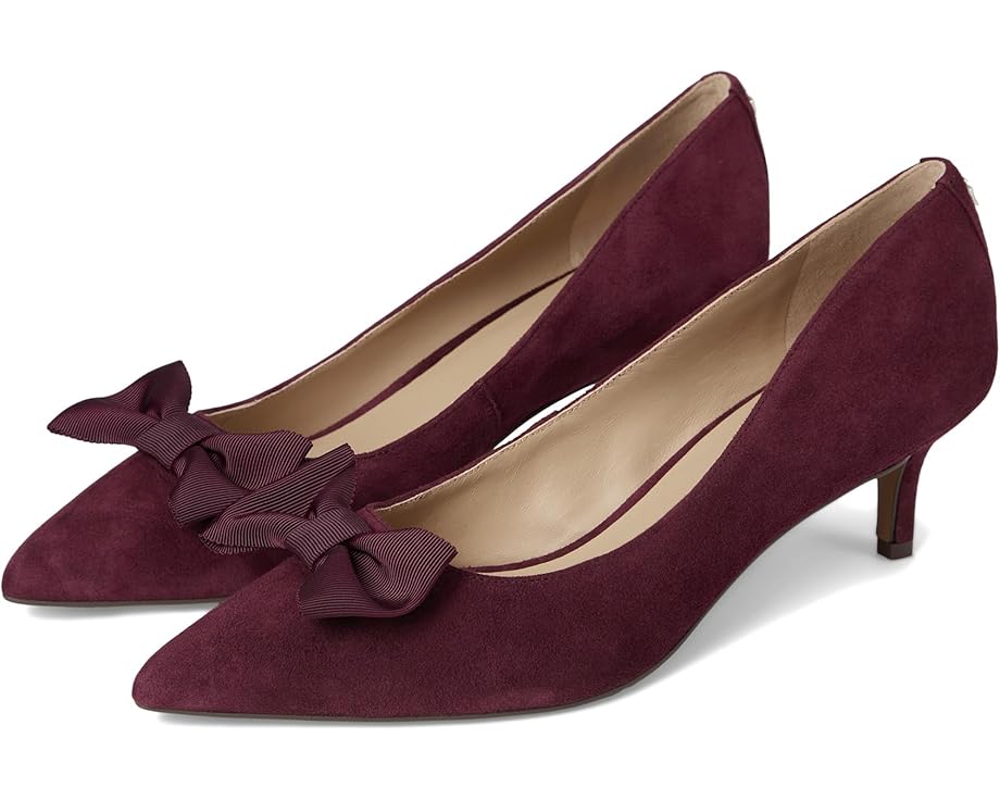 Lauren Ralph Lauren Adrienne Bow-Trim Suede Pumps - Pair View
