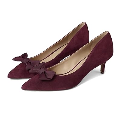 Lauren Ralph Lauren Adrienne Bow Trim Suede Pumps Women