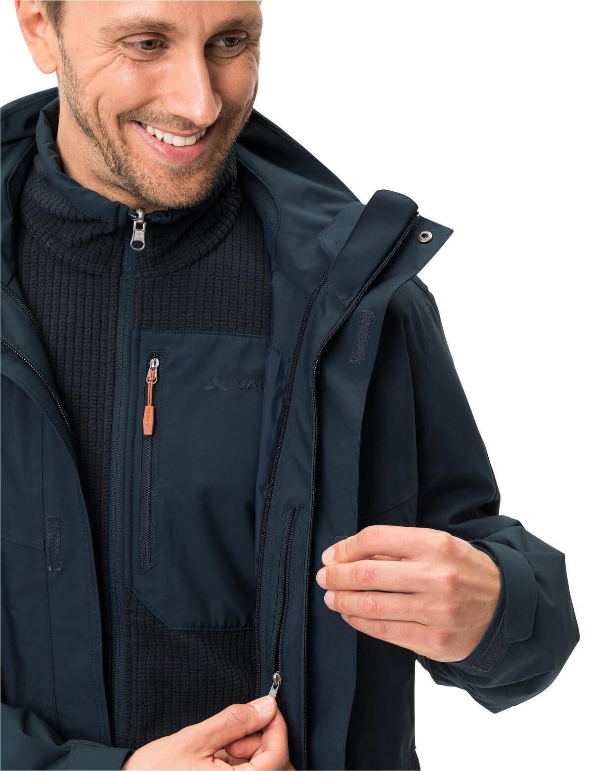 VAUDE Idris 3 in 1 Parka III Herren Doppeljacke blau NEU blau