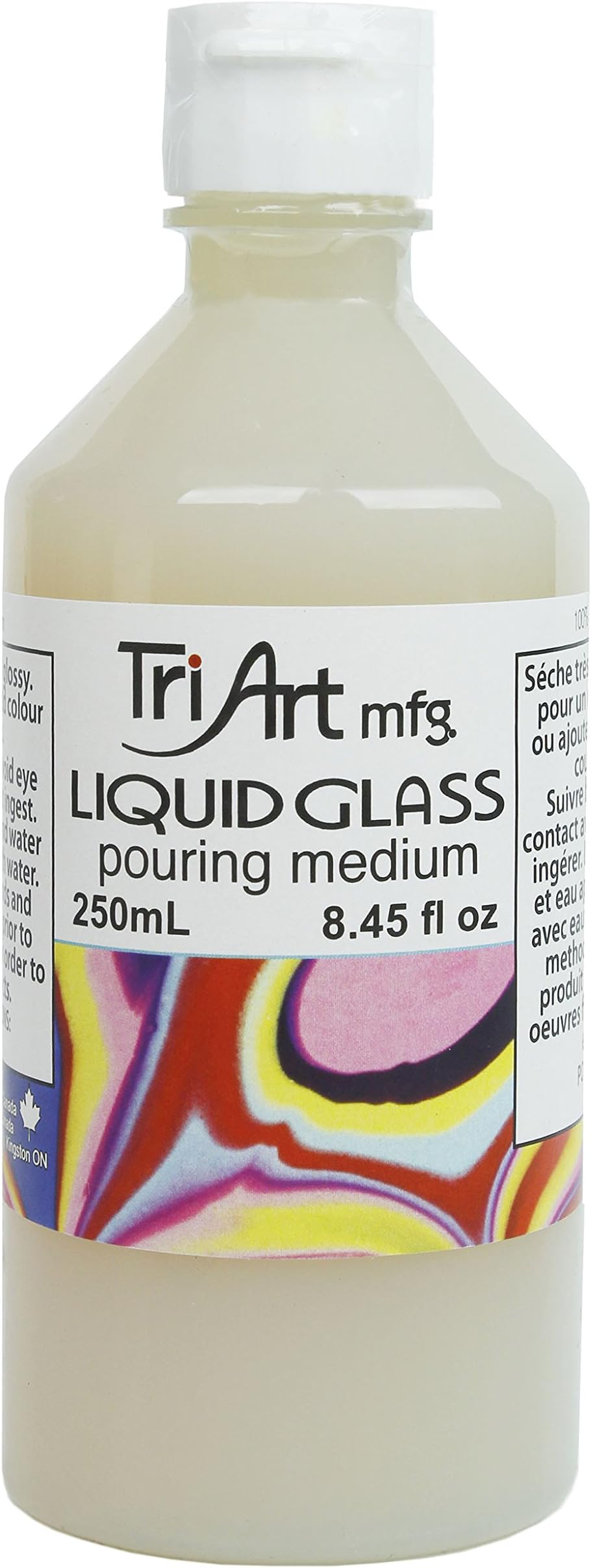 Tri-Art Liquid Acrylic Glass Pouring Medium 250mL, 8.45 Fl Oz (Pack of 1)